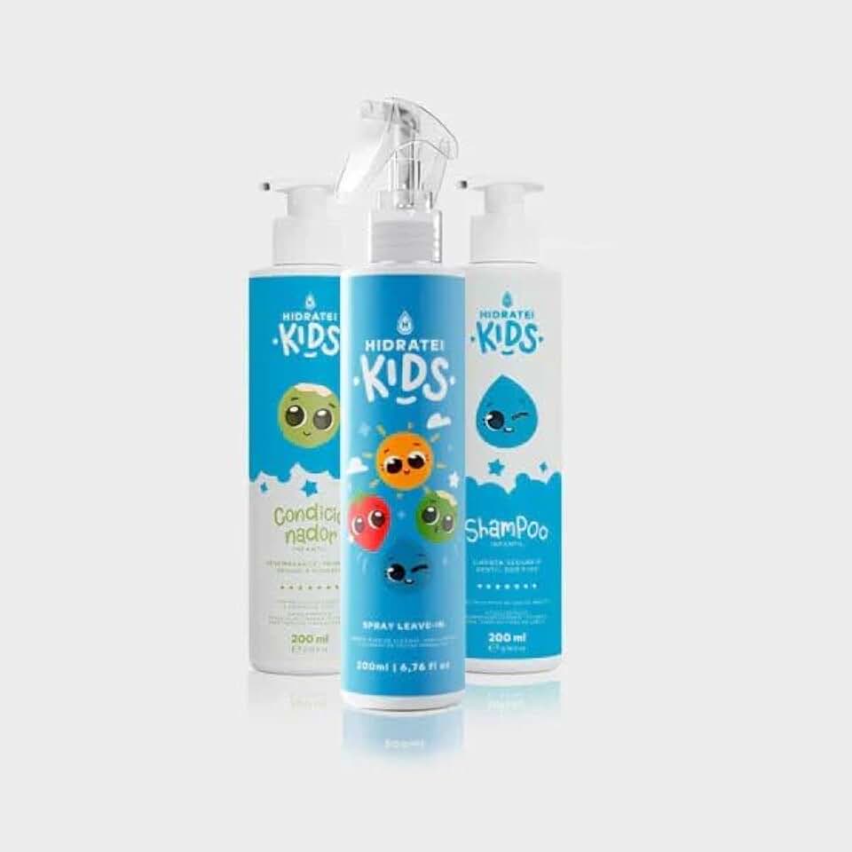 Kit Cuidado Diário Kids Infantil 200ml Fios Limpos E Macios