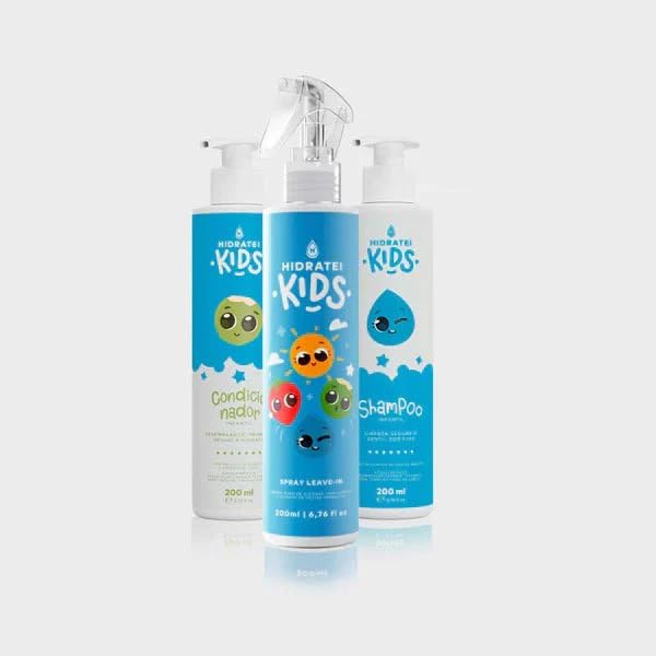 Kit Cuidado Diário Kids Infantil 200ml Fios Limpos E Macios