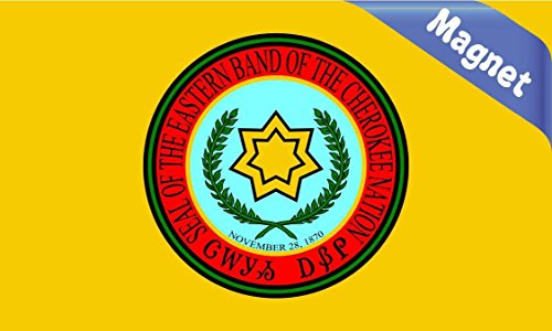 StickerTalk Eastern Band Cherokee Nation Flag Magnet, 5 inches by