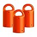 MagnetPal 3 pack Heavy-Duty Neodymium Anti-Rust Magnet, Best for Magnetic Stud Finder / Key Organizer / Indoor and Outdoor Multi Uses, Orange with Key Ring (SP-MPM3OR)