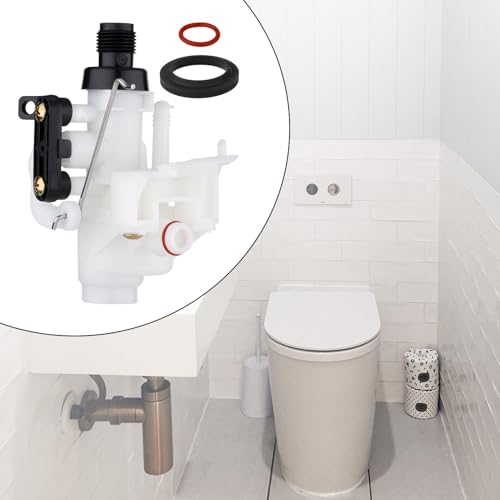 Image of PEUTIER 31705 Toilet Water Valve Kit, RV Toilet Water Valve Parts with Rubber Toilet Ring Replacement and Closet Flange Seal Compatible with Thetford Aqua-Magic V High and Low Model Toilets