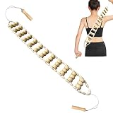 HFYZZ Wood Back Massage Roller Rope,Wood Therapy Cellulite Massage Tools,Self Massage Tools for Neck