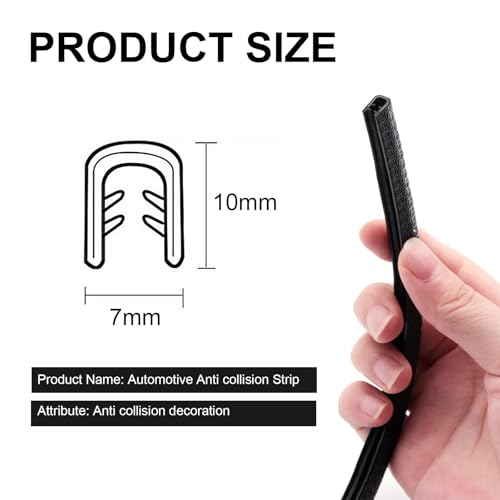Car Door Edge Protector 13Ft(4M),Universal Fit U Shape Edge Trim Rubber Seal CarDoor Edge Protector,CarDoor Protector Rubber Anti-Collision Protectors,CarDoor Protectors Edge Guards for Most Car