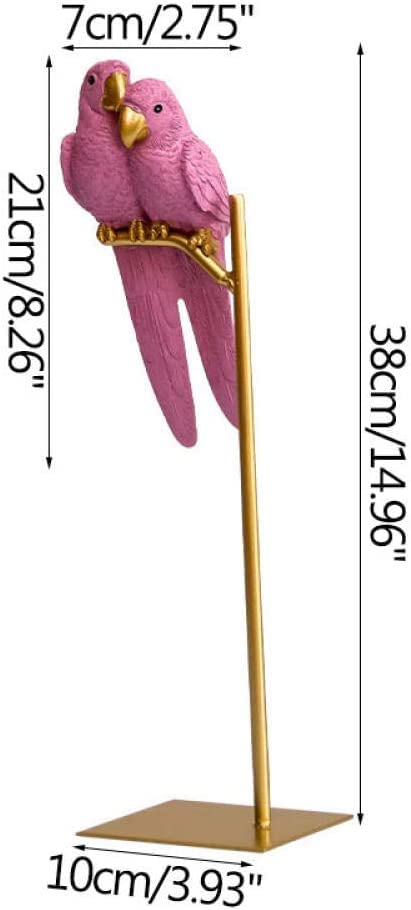 Modèle d'oiseau en résine colorée RLKHXBS, art craft de prestige pour bureau - 2