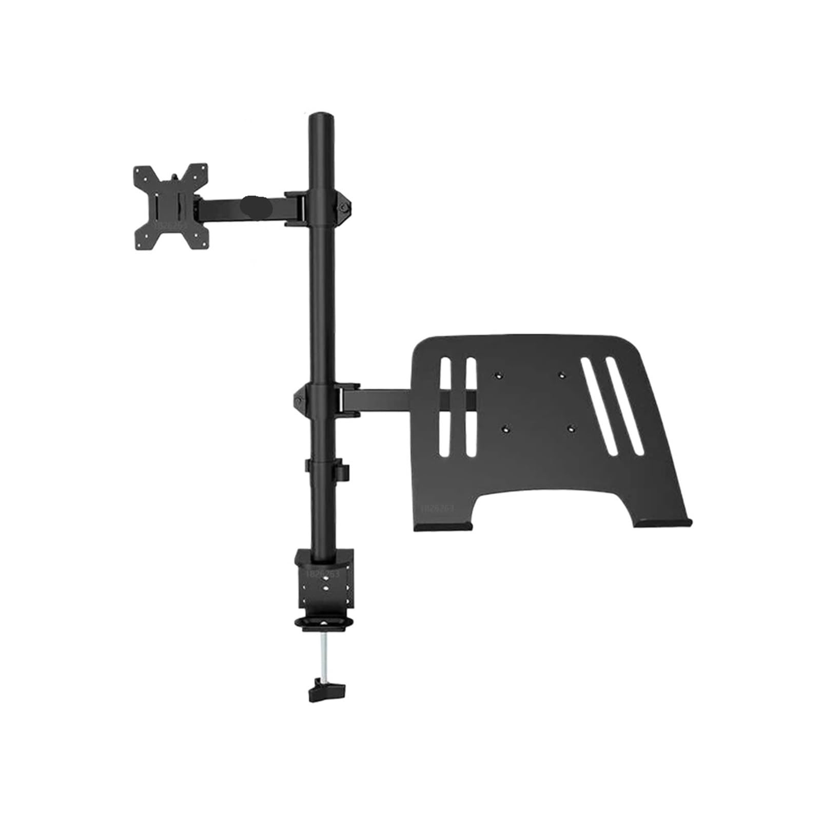 Ikpgbzxm One Color Monitor Desk Stand, Fully Adjustable, With Additional Computer Tray M074, M076(M076)