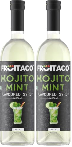 Image of Fruitaco Mojito Mint Syrup For Mocktails, Cocktails 375Ml - Liquid (Pack of 2)