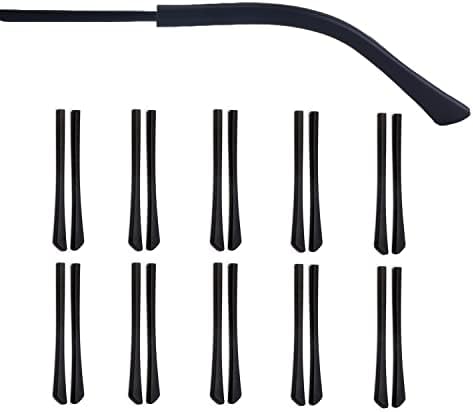 20pcs DT001 Soft Silicone Anti Slip Eyeglasses Glasses Temple Tips