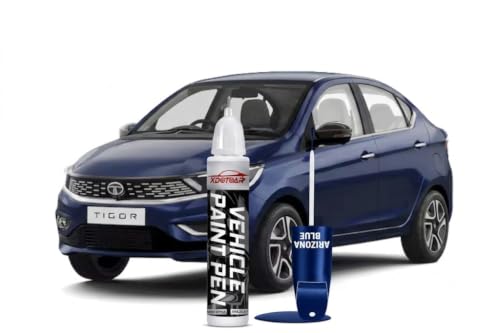 Image of xdotoar Car Touch Up Paint Pen for Tata TIGOR ARIZONA BLUE | Factory Color Matched 2K Paint Technology | Car Scratch Remover & Paint Chip Repair | Quick Dry Formula | Rust Protection | 18ml