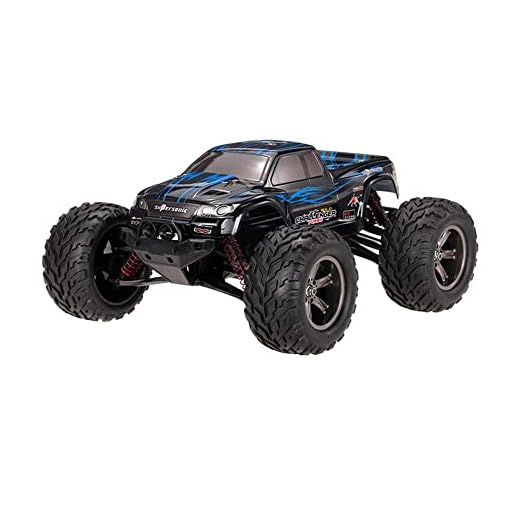 1/12 Scale Large RC Cars 40+ Kmh Speed Rechargeable Remote Control Car for 40+ Min Play 4x4 Off Road Monster Electric Truck Hobby Grade Toys Trucks for Kids and Adults (Blue)