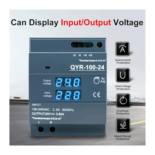 Alimentation à découpage 24V 150W AC-DC avec écran digital format step - 3