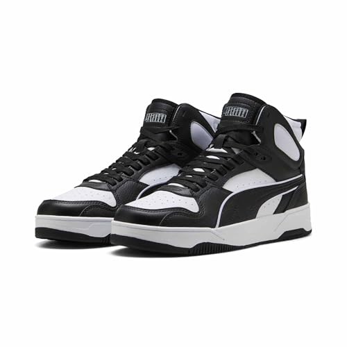 Puma RBD Break MID Unisex-Sneaker, Weiß, Schwarz, Weiß, Weiß, 5.5 UK – Ansicht 6