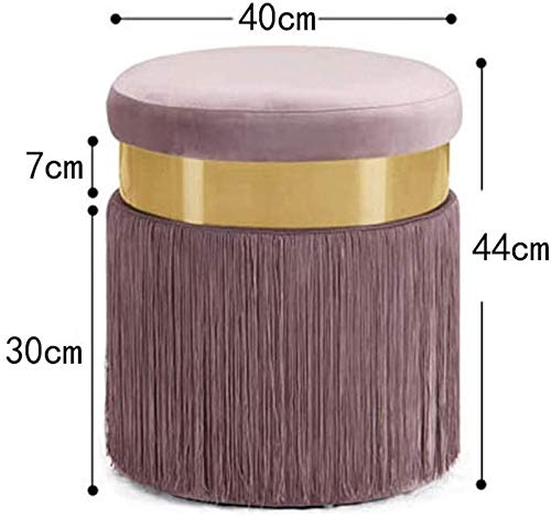 Taburete para sofá compacto de 40x44 cm acabado textil suave 3