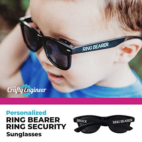 The Crafty Engineer Personalized Sunglasses for Kids Ring Bearer Flower Girl2