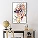 Yezavesu Framed Paint by Numbers Kit for Adults Beginner & Kids Ages 8-12, Jesus Paint by Numbers with Frame, DIY Number Painting for Adults Colorful Flowers for Home Wall Decor Gift 8X 12 inch