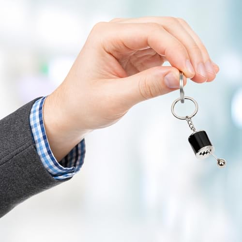 Image of Gearbox Keychain, Six Speed Manual Transmission Stick Shift Keyring, Auto Part Creative Fidget Toy, Car Shifter Gear Keyfob Automotive Key Chain Ring, Decoration Accessories (Multicolor)