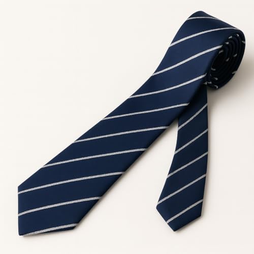 Image of Micro Fiber Stripped Neck Ties For Mens Boys Tie Length & Width - 58 Inch & 3 Inch