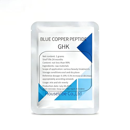 99% GHK-Cu Copper Peptide Powder CAS 49557-75-7 Cosmetic 1g Pack