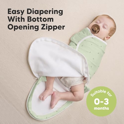 Image of Baby Swaddle Sleep Sacks with Zipper - 3-Pack Swaddles for Newborns 0-3 Months, Infant, Baby Girls, Boys, Soft & Durable Newborn Sleep Sack, Easy Diaper Change Swaddling Blanket (Bunnies, OS)