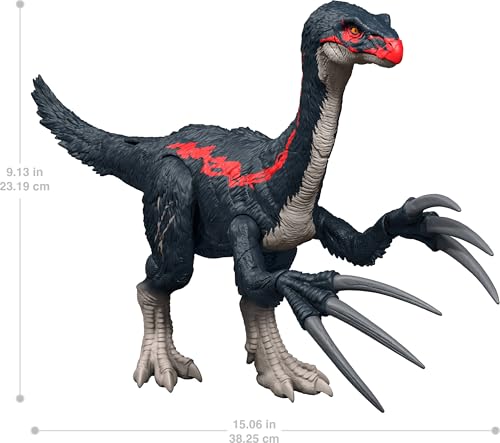 image for Mattel Jurassic World Chaos Theory Slash N Roar Therizinosaurus Dinosa