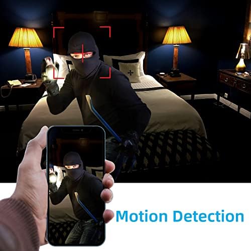Wireless Mini Spy Hidden Camera, Slim-Small-Size 1080P Stunning Video Nanny Cam, Works With WIFI or Without, Secret Cameras for Home, 520mAh Backup Battery