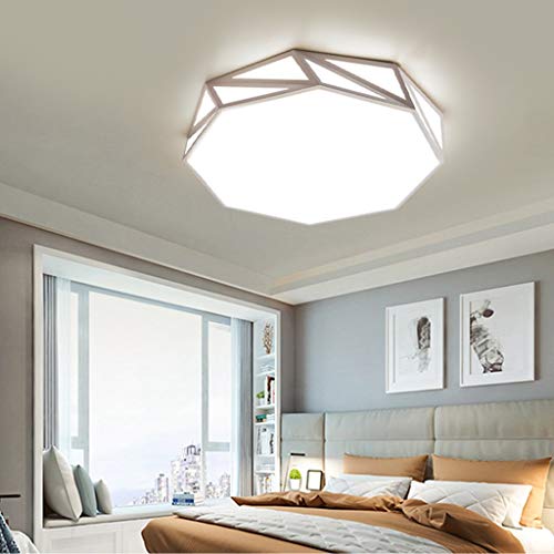 Lampe de chambre à coucher LED moderne 45x45cm salon géométrie variable - 6