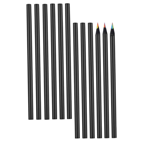 Hemobllo 12 piezas Lápices de Colores para Dibujar y Pintar con Núcleo de Colores Lápices Artísticos Portátiles de Madera Resistentes y Creativos para Uso Diario y Escolar