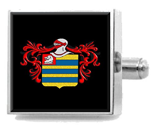 Clip para Corbata Cox England con Escudo de la Familia de Inglaterra Grabado
