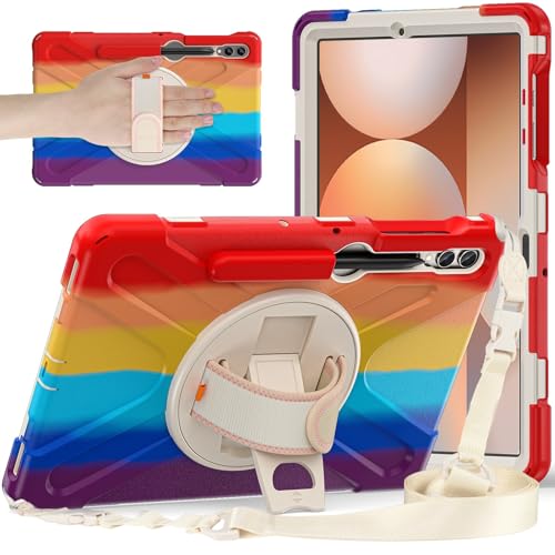 Protection Samsung Galaxy Tab S10 Plus rouge étui rigide 12,4 pouces