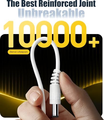 Ermorgen 10ft Power Cord for 4moms mamaRoo 4/2, 12V 3A Charger for RockaRoo Baby Swing, mamaRoo 2015 Infant Seat/Model 1037, 1026, 4M-005 3m Charging Cable, AC Adapter - 4