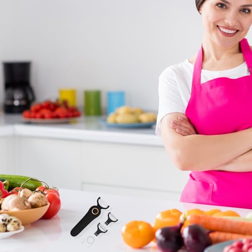 Image of 3-in-1 Electric Peeler | Auto Blade for Fruits /Vegetables | 3 Interchangeable Blades | Type-C Charging,Battery Capacity 1500 mAh | Kitchen, Travel, Camping Black