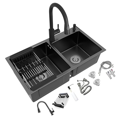 Évier encastrable double cuve 80 cm de style minimaliste et épuré - 2