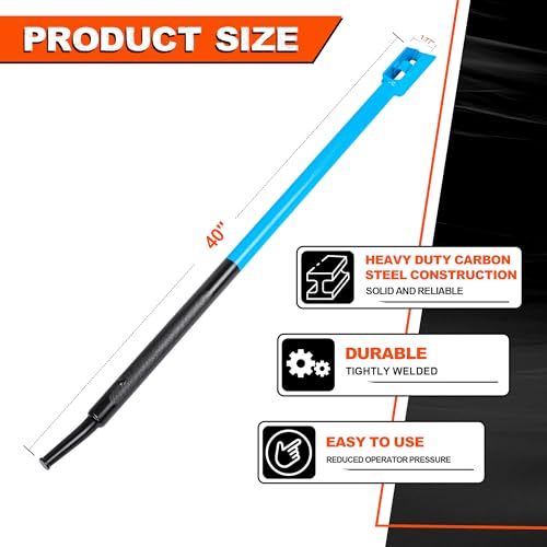 Mimanchi QB-BLACK&BLUE-2PCS Combination Winch Bar,Square Head,Non-Slip Handle,40"Carbon-Steel Winch Bar thumb #1