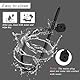 360mm Sexuelle Elektrostimulation Dilator Harnröhre Silikon Penis Plug,Penis Vibrator mit Fernbedienung & 8 Elektro Dusche Modi,Elektro Shock Harnröhren Dilatatoren Katheter,Prostata Vibration (A)