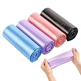 Materiales respetuosos con el medio ambiente: las bolsas de basura de 4 galones están hechas de material de polietileno puro más reciente, sin olor, no se rompe, a prueba de fugas, extra fuerte y grueso, más