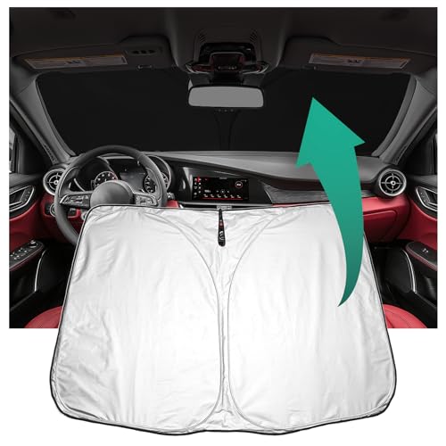 YEE PIN Kona 2024 Parasol para Coche Compatible con Hyundai Kona SX2 2024, Parasol Plegable para Coche Kona SX2 Parabrisas Delantero Parabrisas UV protección contra el Polvo