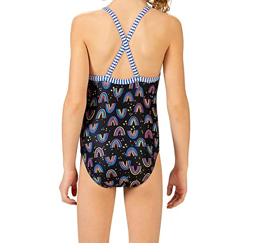 Dolfin Uglies Girls Be Happy One-Piece Swim Suit, Size 16, Black2