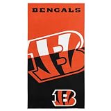 Northwest NFL Cincinnati Bengals Microfiber Beach Towel, 30 x 60 Inches – Quick Dry, Sand Resistant, Lightweight, Highly Absorbent, Incisor Design