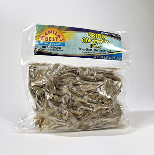 Manila's Best Dried Anchovy (DILIS) 3.5 Oz 3-PACK