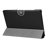 Kepuch Custer Funda para Acer Iconia Tab 10 A3-A50,Slim Smart Cover Fundas Carcasa Case Protectora de PU-Cuero para Acer Iconia Tab 10 A3-A50 - Negro