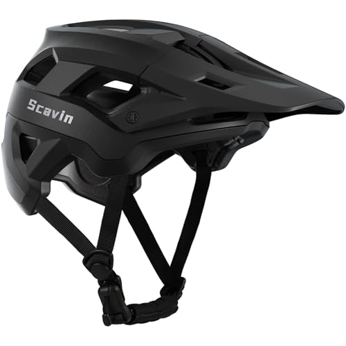 Scavin Mountain Bike Helmet for Adult, NTA 8776 E-Bike & Road Bicycle Helmet Certified Adjustable MTB Cycling for Men Women Youth Visor &Magnetic Buckle