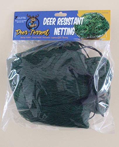 Deer-Terrent Plant Netting Cover- Large Size 10\' X 10\' for Shrubs Up to 4\'-5\' Tall, Measures 10ft x 10ft. Repels Deer from Your Plants. Deer Protection for Plants