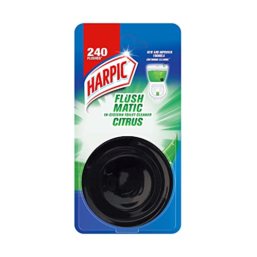 Image of Harpic Flushmatic - Citrus 50 gm | In-Cistern Toilet Cleaner Blocks