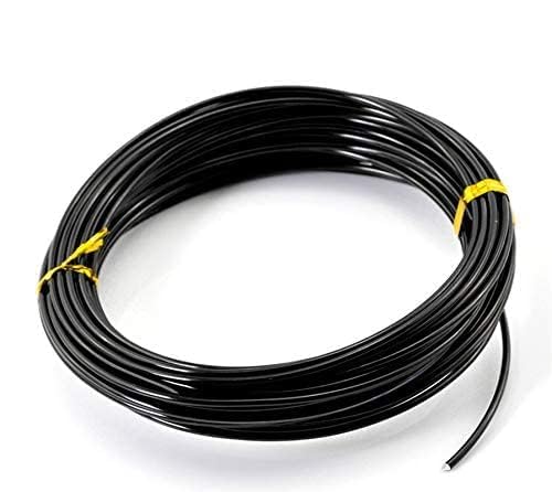 Image of Beadsnfashion 10 Meters Aluminium Craft Wire for Art & Craft, Jewellery Design, Wire Wrapping, Flower Decoration, Floral Arrangement and DIY Handmade Projects (Black, 1.5 MM)