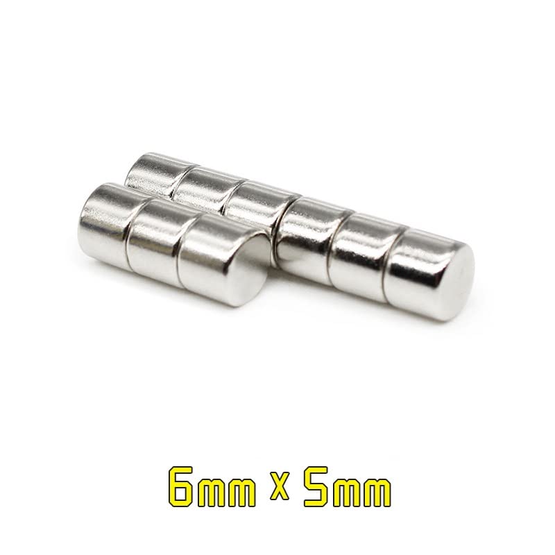 20/50/100/150/200/300PCS 6x5 mm Disc Rare Earth Neodymium 6x5mm Small Round Search 6 * 5 mm Magnets(50PCS)