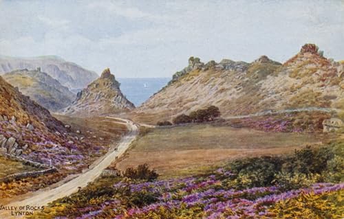 Affiche Vallée des rochers Lynton Alfred Robert Quinton reproduction de portrait sur toile 60x90cm