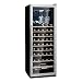 Klarstein Weinkühlschrank, Getränkekühlschrank Schmal, Kühlschrank mit Glastür, Getränkekühlschränke Freistehend, Weinkühlschrank Klein, Weinkühlschränke 1 Zonen, UV-Schutz, 4-18 °C, 46 Flaschen