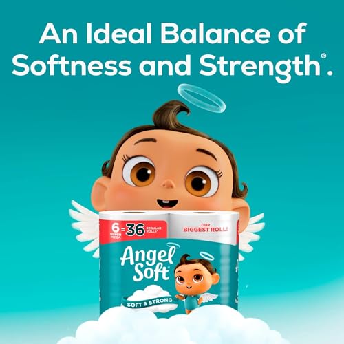 Angel Soft Toilet Paper, 24 Super Mega Rolls