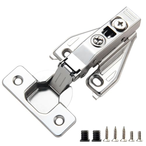 STIANC 2 Pack Full Overlay Face Frame Soft Close Hinges 105 3-Way Adjust