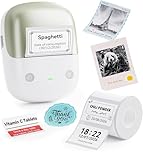 NIIMBOT B2 Pro Label Maker Machine with Tape, Mini Portable Thermal Sticker Printer, 300DPI HD Red and Black Monochrome Printing