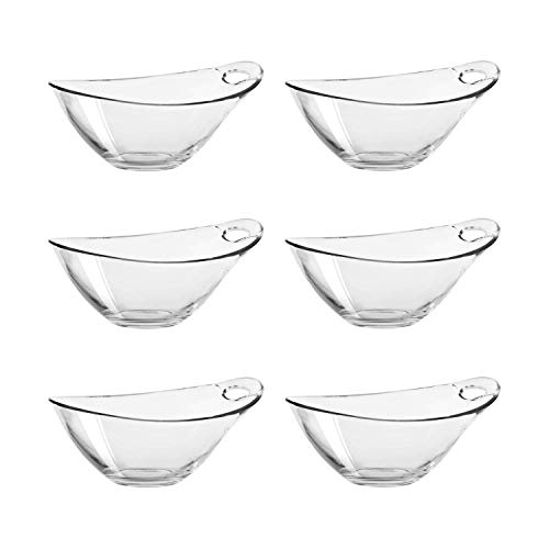 Lucenté Moderno Ice Cream Glace Dessert Serving Salad Bowls 250ml / 25cl - Set of 6